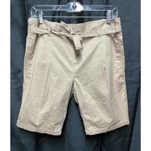 Les Halles khaki cotton shorts S